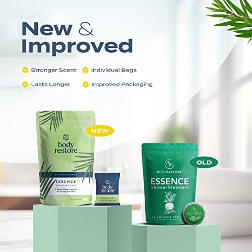 Shower Steamers Aromatherapy 15 Packs - Mothers Day Gifts For Mom, Relaxation Birthday Gifts For Women And Men, Stress Relief And Luxury Self Care, Tea Tree Shower Bath Bombs - Bodyrestore #TOP2