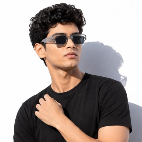 Image of Stood Bold Sunglasses |Chunky Square | Full Rim | UV Protected | Shiny | Medium | Men & Women | SG-STD0014