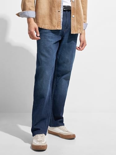 Image of Highlander Men's Straight Relaxed Fit Jeans | Stretchable | Everyday Comfort & Style| Jeans for Man|Premium Cotton Blend