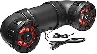 BOSS Audio Systems ATV65BRGB ATV UTV Weatherproof Sound System - 6.5 Inch Speakers, 1 Inch Tweeters, Full Range Audio, Built-in Amplifier, Bluetooth, Multi-Color Illumination, Hook Up to Stereo