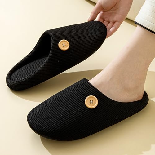 Slippers For Women Indoor Womens Memory Foam Cotton Scuff Slipper Slip On Fall House Shoes Flats Breathable Lightweight Washable Non Skid Rubber Soles4