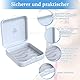 WUIOWPPIC Zahnspangendose Gebissdose, Zahnspangendose Spangendose, Zahnschiene Box, Spangendose, Dose für Zahnprothese, Prothesenbox(Weiß)