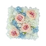 SUIOPPYUW Realistisch wirkende Blumenwandpaneele, dekorative Kulisse mit Rosenmuster, ideal für Hochzeitslocations, Partys, Fotografie, Schlafzimmer, Wohnzimmer, Valentinstag