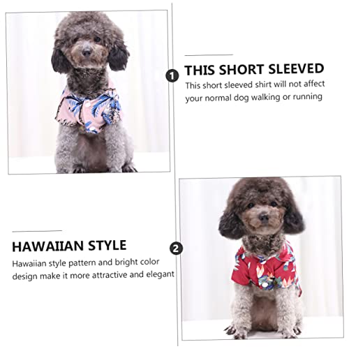 GARVALON 4 peças vestido camisa para animais de estimação para o verão, roupas de cachorro, roupas d