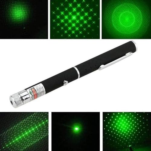Image of CHIKU Ultra Powerful Green Laser Pointer Pen, 1000 FT Range with Adjustable Cap for Presentation, Long Range Laser Beam with Extra Disco Light Effect, Ideal for Project Design and Professional Use