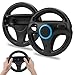 2 * Volant pour Wii,TechKen Manette de Volant de Course Roue Wii Jeux de Course Wii Steering Wheel Mario Kart Racing Volant en Plastique Accessoire de Jeu pour Contrôleur de Wii