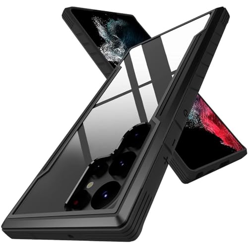 Coque Samsung S22 Ultra cadre métallique noir pour le quotidien