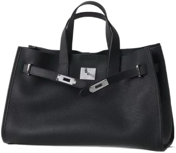 HaiPomo Leather Totes Handbag Shoulder Bag Sling Hobo Commuter Crossbody Bag Large Capacity Locker Versatile Casual Luxury (A)