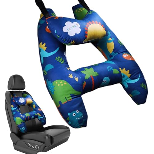 Almofada de viagem infantil | Almofada de pescoço com design de curvatura grande para crianças | Tra