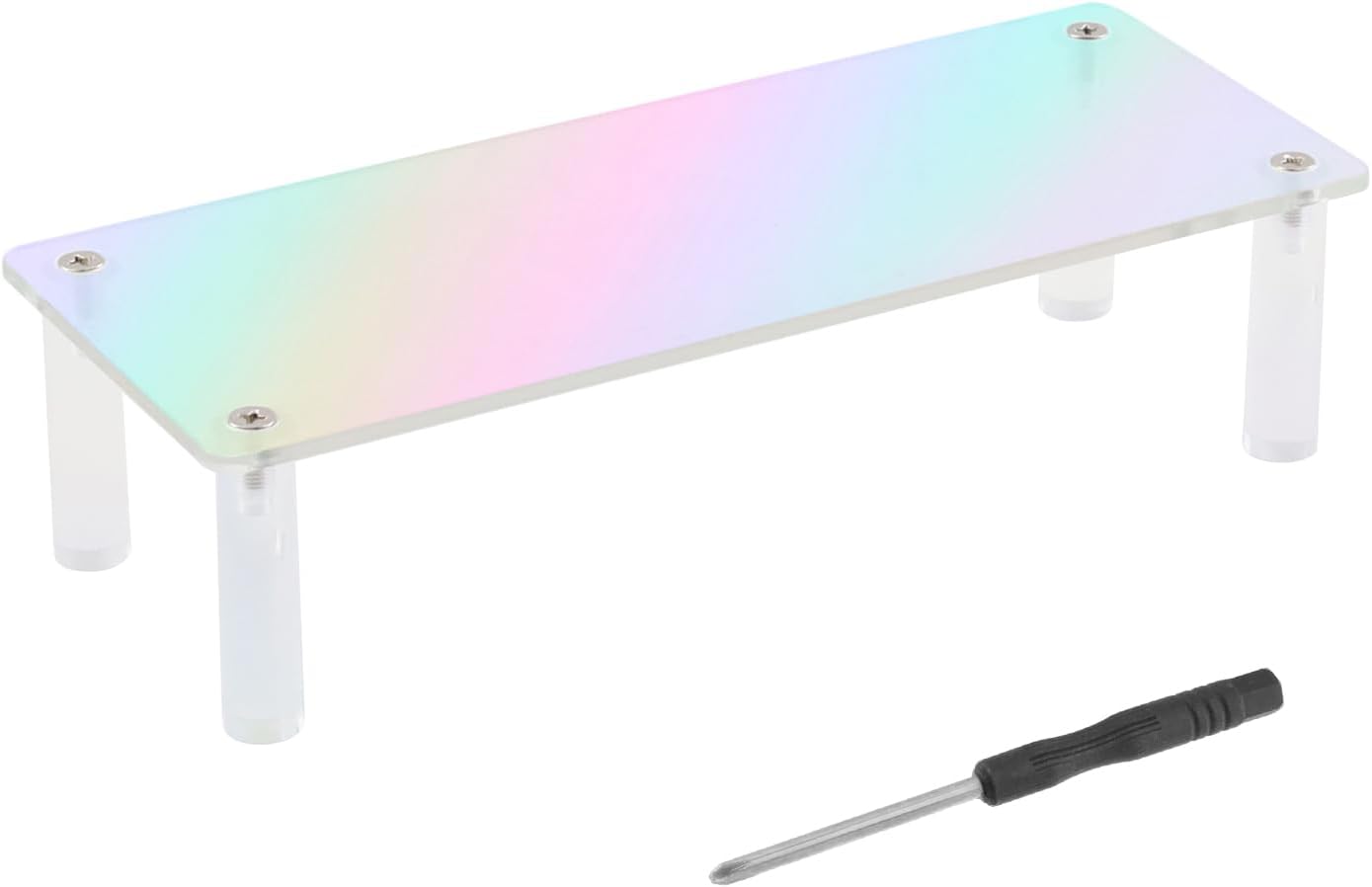 T Tulead 1 Tier Acrylic Riser Display Shelf, Clear, 200mm/7.87" image 5