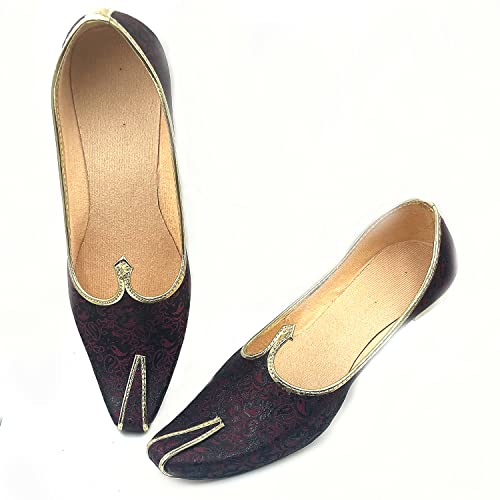 Chandrakala Wedding Nagra Shoes for Men Flats Punjabi Jutti (MF101)3