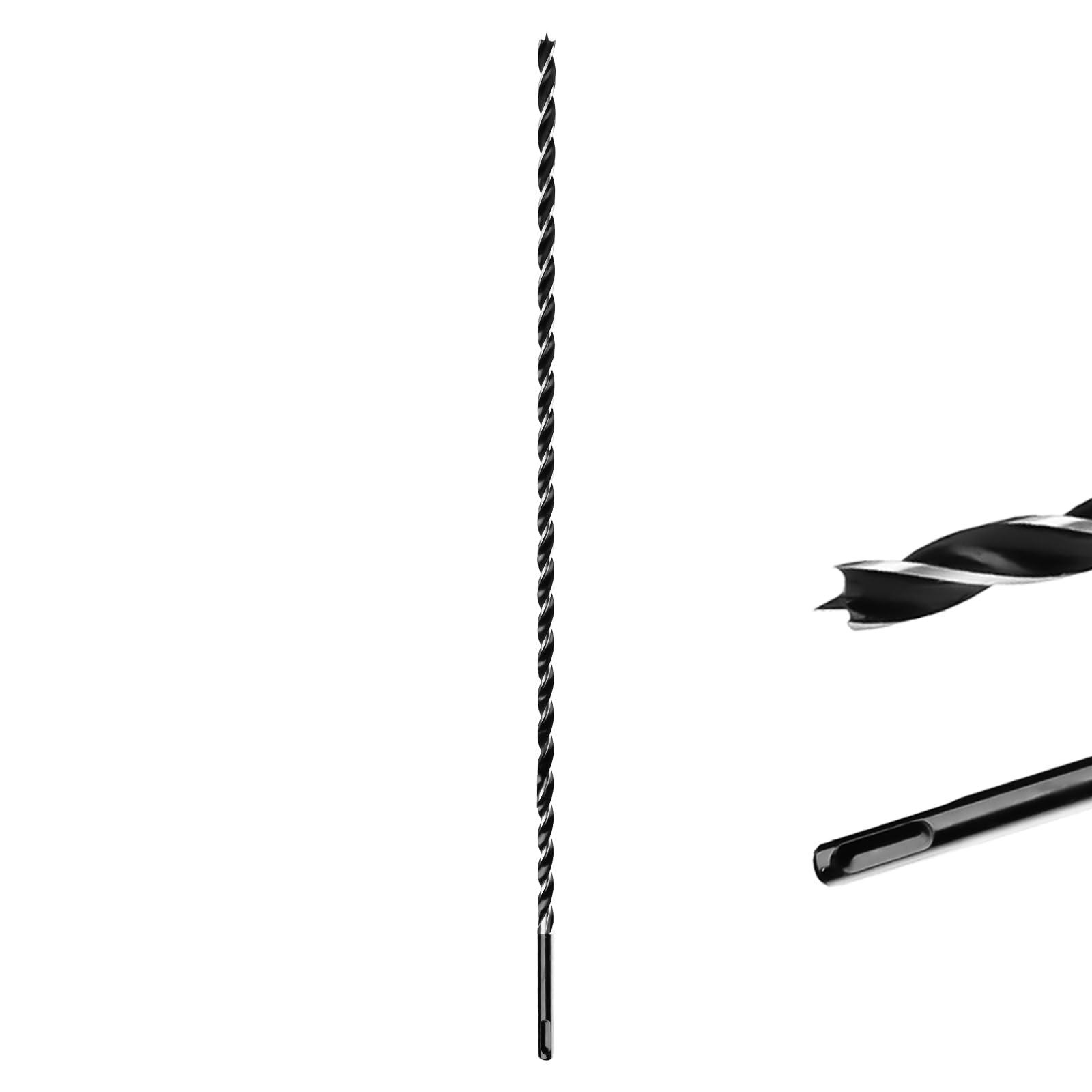 MOXPIFY Extra Long 8mm x 600mm Auger Drill Bit SDS Plus, SDS Wood Auger Drill Bits for Woodworking