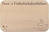 Frühstücksbrettchen/Frühstücksbrett mit Gravur für die Oma als Geschenk - aus Holz - Geschenkidee ideal zum Geburtstag oder zu Weihnachten