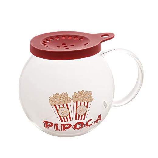 Pipoqueira para Micro Ondas de Vidro Borossilicato 1,8L - Lyor