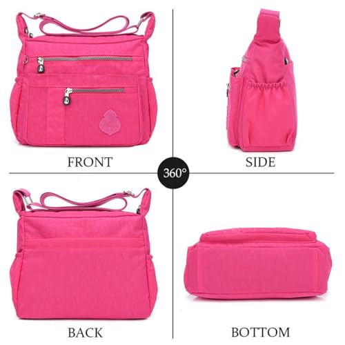 Crossbody Bag for Women Nylon Waterproof Shoulder Handbags Purse Messenger Bag Ladies Travel Bag Pocketbooks3