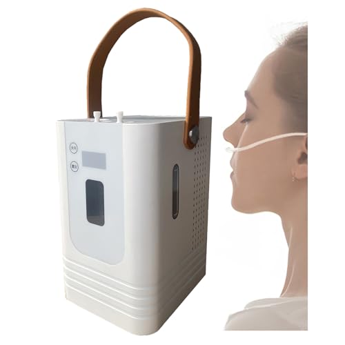 ASHLGQB Inhalador de hidrógeno, 450 (300 H+150 O) ml/min Máquina de inhalación de hidrógeno de Doble Salida, Generador de Agua de hidrógeno de bajo Ruido, para el hogar