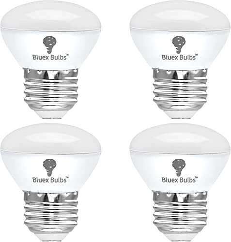 4 Pack R14 Led Bulb 4W E26 Base Mini Reflector Floodlight Light Bulb Dimmable 5000K Daylight - 40W Equivalent - Mini Light Bulbs, Short Light Bulbs, Curio Cabinet Light Bulb, R14 Bulb Flood Light #TOP6