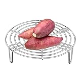 Generisch Dämpfeinsatz für Topf, Dämpfeinsatz, Multifunktionaler Dampfgarerständer aus Edelstahl, Knödel-Eier-Grillständer, waschbares Kühlregal, Kochutensilien für Suppentopf