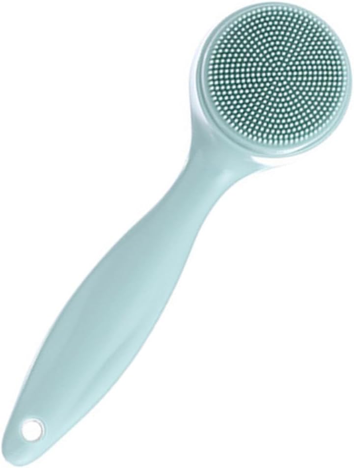 TOVINANNA Reinigingsborstel Reiniger Huid Gezichtsbehandeling Silicium Schoner Scrubber Schoonmaakborstel Siliconen Gezichtsborstel Facial Cleansing Tool Gezichtswasborstel Green P.p