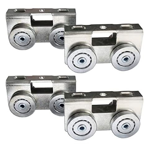 Hi Flame 4 Wheel Light Duty Trolley Assembly Roller Trolley Easy Bolt Installation for use with 1-5/8" Wide and All 1-5/8" or Taller Strut Channel (4) Cover