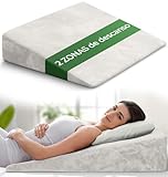 Well B4 Cojín cuña ergonómico para Cama y sofá, cómoda Almohada antirreflujo y cojín de Lectura para elevación del sueño o como Respaldo