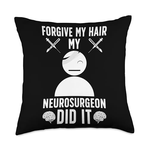 Brain Surgery Recovery Funny Post Brain Surgery Survivor Throw Pillow