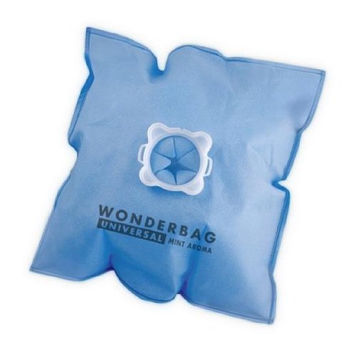 Rowenta Lot de 5 sacs Wonderbag Original Mint Aroma, Compatibles avec les aspirateurs traineaux, Adaptateur breveté universel, Très résistant, Haut pouvoir filtrant WB415120