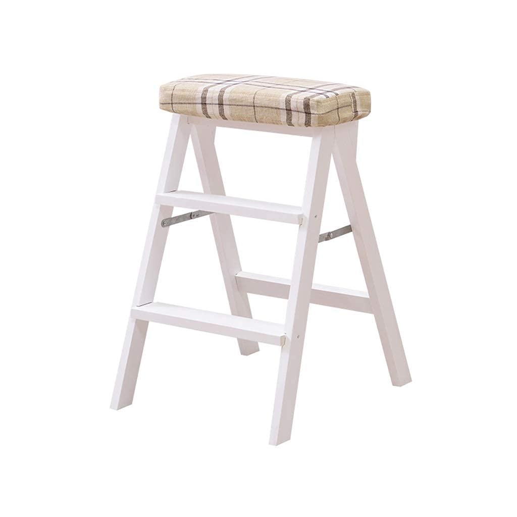 Banc compact portable et marchepied en bois massif pour la maison