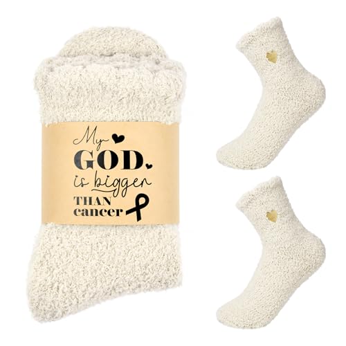 Brikabia Cancer Care Gifts for Women - Breast Cancer Socks for Survivors Chemo Comfort Patient