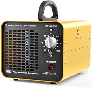 Airthereal MA10K-PRO Ozone Generator 10000 mg/h High Capacity O3 Machine, Home Ionizer Odor Remover, Yellow