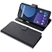Produktbild foto-kontor Tasche kompatibel mit Fairphone 5 Schutzhülle schwarz Book Style Case Handy Schutz Hülle Buch Wallet Handyhülle Cover Klapphülle Ständer Handytasche
