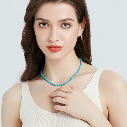 Turquoise Beaded Necklace For Women 18K Gold Plated Turquoise Choker Necklaces For Women #TOP1