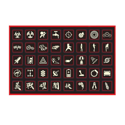 Eventerde Nyhetsklistermärken för bil, inomhusbilsklistermärke - självhäftande knapp 40 x PVC självlysande klistermärken - bilinredningstillbehör, paneletikett av