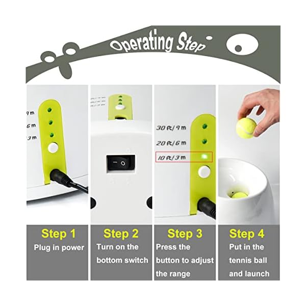 Automatic-Dog-Ball-Launcher-Tennis-Ball-Thrower-Machine-for-Small-and-Medium-Dogs-Interactive-Dog-Toys-3PCS-Tennis-Balls-Included Tennis Ball Thrower Machine for Dogs