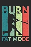 Burn Fat Mode: Burn Fat Mode Notebook or Gift for Baseball with 110 blank small Hexagon Pages in 6
