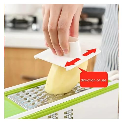 Cortador manual multiusos 5 en 1 para vegetales con contenedor miniatura 5