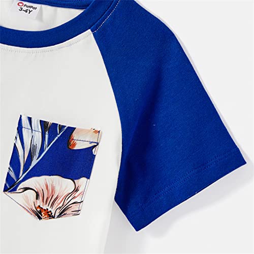 Image of PATPAT Family Hawaiian Matching Outfits - Mommy and Me Vacation Outfits | Halter Sundresses and Button Down Shirts,Caribbean Vacation Summer Tropical Outfits,Hawaiian Boho Tropical Floral Printed