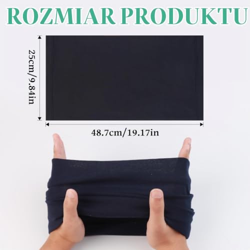 CYZBL 8 sztuk outdoorowych chustek wielofunkcyjnych, elastyczny sportowy bezszwowy szal, chusta na szyję motocyklowa, odporna na promieniowanie UV, unisex, do jogi, biegania, wędrówek, jazdy na