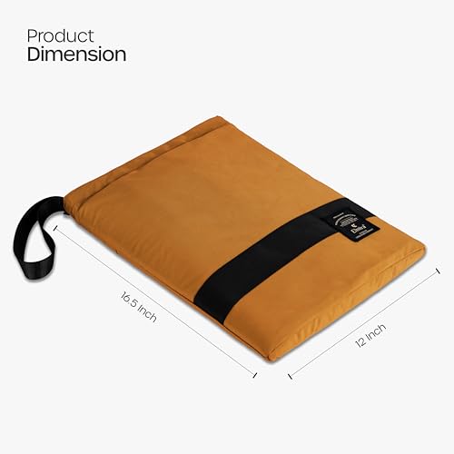 Image of Elmira 15.6 Inch Laptop Sleeve, Water-Resistant Padded Protective for MacBook Pro 16, Dell, HP, Lenovo, ASUS & Acer, Slim Laptop Cover Bag with Durable Zipper for Men & Women (Camel, 15.6 INCH)