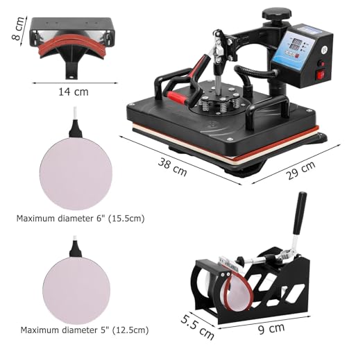 Máquina termofijadora 5 en 1 multifuncional miniatura 3