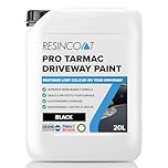 Resincoat Pro Tarmac & Driveway Paint, Outdoor Coating for Driveways, Pathways, Car Parks & More, Water Based, High Resin Content, Restores Lost Colours in Concrete, Tarmac or Asphalt, Black, 20KG