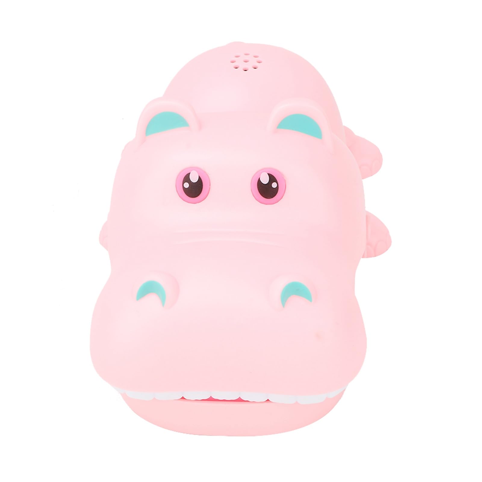 Kikumi Boca de Hipopótamo de Dibujos Animados Portátil con Dientes, Juguete para Morder los Dedos, Juego de Mesa, Juguetes para Niños (Rosado)