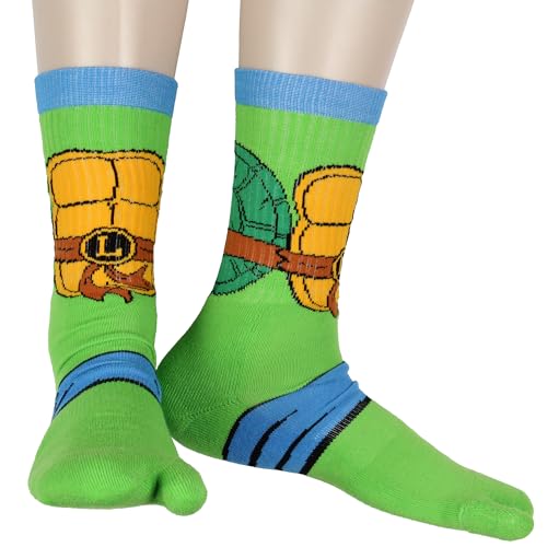 Chaussettes Ninja Turtles mi-mollet à porter avec des sandales