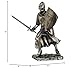 Crusader Knight Statue Silver Finishing Cold Cast Resin Statue 7