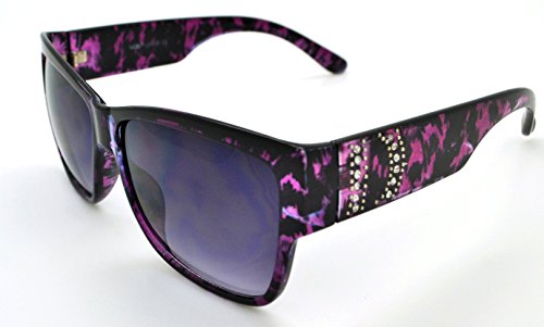 VOX Trendy Classic Womens Hot Fashion Sunglasses w/FREE Microfiber Pouch - Purple Frame
