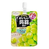 "Oishii Jelly" (Delicious Jelly) Pouch Type Muscat Flavor 5.3oz 3pcs Japanese Low Calorie Jelly Ninjapo