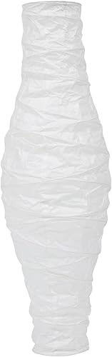 Housoutil Pantalla de lámpara de pie de papel Cubierta de lámpara de pie de papel de arroz Lámpara de esquina de pie Bombilla de luz de jaula de