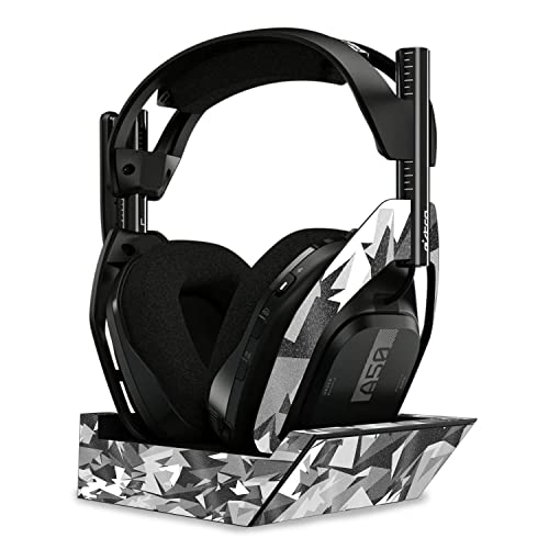 Image of MightySkins Glossy Glitter Skin Compatible with Astro A50 Wireless Headphones + Base Station (Gen 4) - Mono Camo | Protective, Durable High-Gloss Glitter Finish | Easy to Apply | Made in The USA