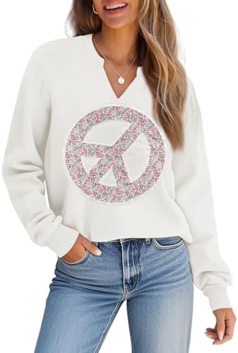 Sweatshirt For Women Casual Raglan Long Sleeve V Neck Pullover Sweatshirts Cute Lightweight Fall Clothes Tunic Tops