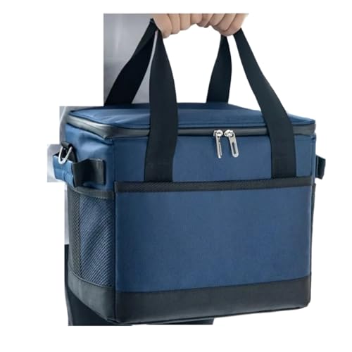 WAJJWI Bolsa térmica blanda de 10 l con forro rígido, lonchera grande con aislamiento for pícnic, bolsa refrigerante for acampar, barbacoas, actividades familiares al aire libre para Picnic